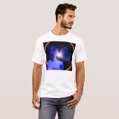 Blaue Frau im Raum T-Shirt (Vorne ganz)