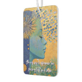 Blaue Frau Lasse Kontrolle Air Freshener Autolufterfrischer (Links)