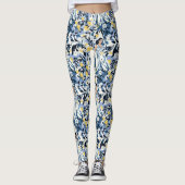 Blaue Frau Leggings (Vorderseite)