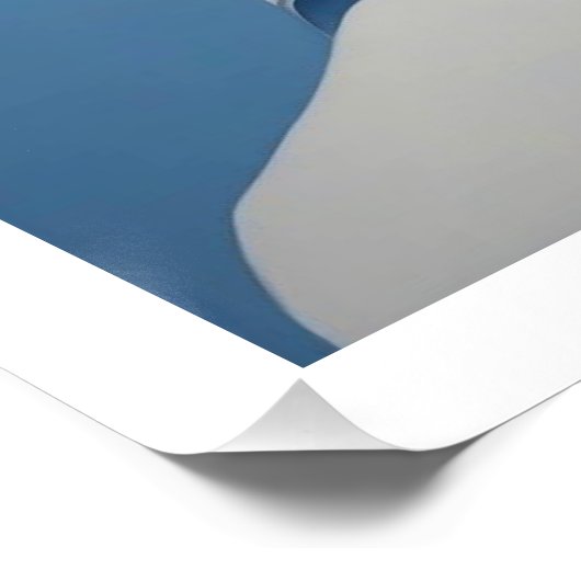 Blaue Frau Poster (Ecke)