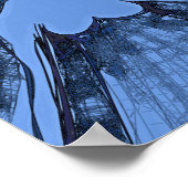 Blaue Frau Poster (Ecke)