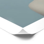 Blaue Frau Poster (Ecke)