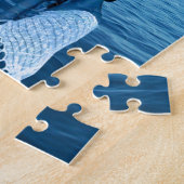 Blaue Frau Puzzle (Seite)