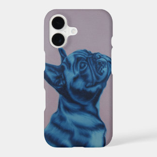Blaue Frenchie iPhone Abdeckung