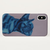 Blaue Frenchie iPhone Abdeckung Case-Mate iPhone Hülle (Rückseite (Horizontal))
