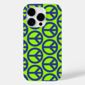 Blaue Friedenszeichen Case-Mate iPhone Hülle (Rückseite)