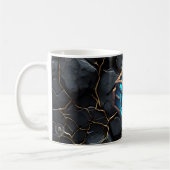 Blaue Frost-Runen-Emblem Kaffeetasse (Links)