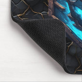 Blaue Frost-Runen-Emblem Mousepad (Ecke)