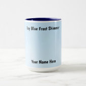 Blaue Frost-Schimmer-Design Tasse (Zentrum)