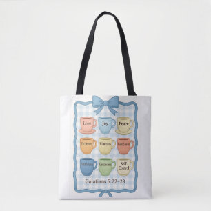 Blaue Frucht des Geistes Tasche