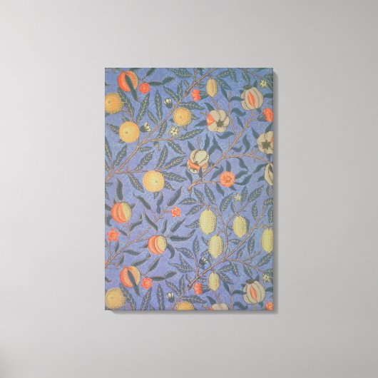 Blaue Früchte" oder "Granatapfel" Leinwanddruck (Vorderseite)