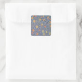 Blaue Früchte" oder "Granatapfel" Quadratischer Aufkleber (Tasche)