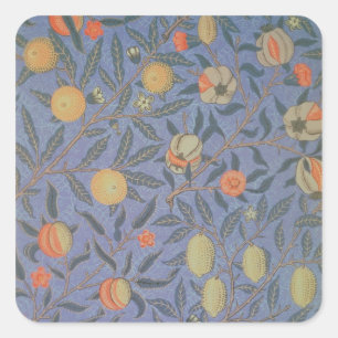 Blaue Früchte" oder "Granatapfel" Quadratischer Aufkleber