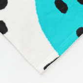 Blaue Fruchtmuster Malerei Kunst. Jetzt kaufen Fleecedecke (Ecke)