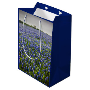 Blaue Frühlingbluebonnet-Feld-Texas-Staats-Blume Mittlere Geschenktüte