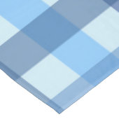 Blaue Fünf-Farben-Gingham-Tischdecke Tischdecke (Schrägansicht)