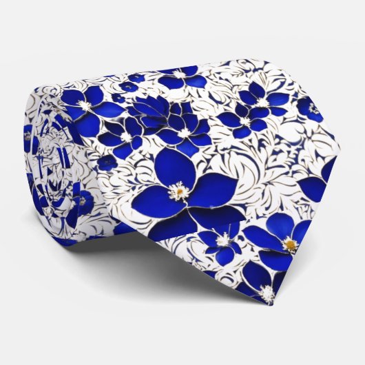 Blaue FunkelKrawatte Krawatte (Gerollt)