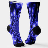 Blaue Funkellichter Socken (Gewinkelt)