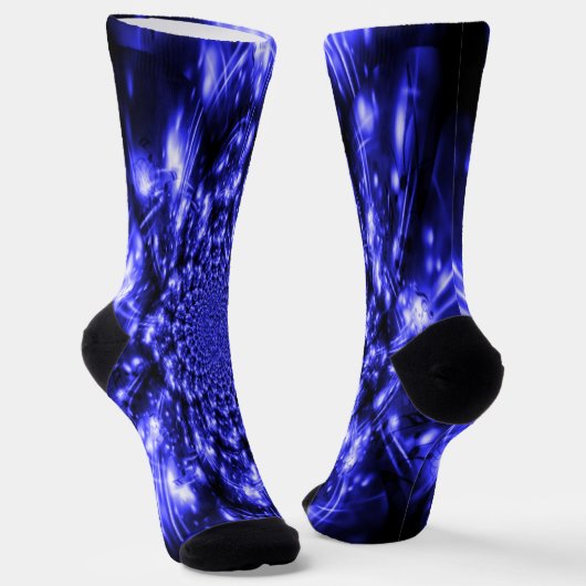 Blaue Funkellichter Socken (Gewinkelt)
