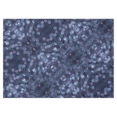 Blaue Funkelnde Bokeh-Lichter Tischdecke (Vorderseite (Horizontal))