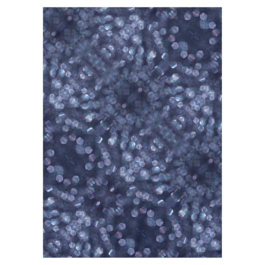 Blaue Funkelnde Bokeh-Lichter Tischdecke (Vorderseite)