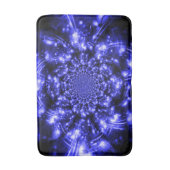 Blaue funkelnde Lichter Badematte (Vorderseite Vertikal)