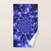 Blaue funkelnde Lichter Badhandtuch Set (Handtuch)