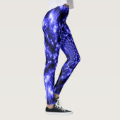 Blaue funkelnde Lichter Leggings (Rechts)
