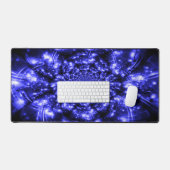 Blaue funkelnde Lichter Schreibtischunterlage (Tastatur & Maus)