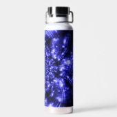Blaue funkelnde Lichter Trinkflasche (Rückseite)