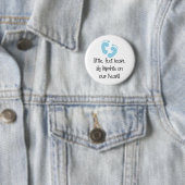Blaue Fußabdrücke Button (Beispiel)