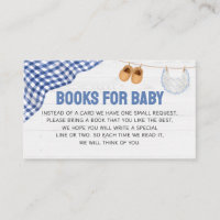 Blaue Fußball-Baby-Shower-Bücher für Baby