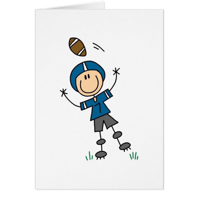 Blaue Fußball-Spieler-Karte (Vorne)