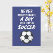 Blaue Fußballkarten für Kinder und Kleinkinder Spo Karte (Gelbe Blume)