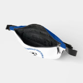 Blaue Fußballmannschaft der High School personalis Bauchtasche (Offen)