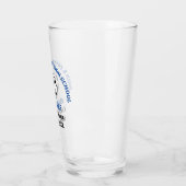 Blaue Fußballmannschaft der High School personalis Glas (Links)