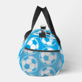 Blaue Fußballmuster-Schraubengrafik Duffle Bag (Rechts)