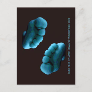 BLAUE FÜßE VON MARK EDWARD WESTERFIELD 2020 POSTKARTE
