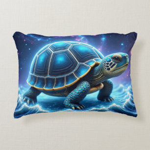 Blaue Galaktische Meerschildkröte Dekokissen