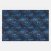 Blaue Galaxie Abstract Geschenkpapier Set (Vorderseite 2)