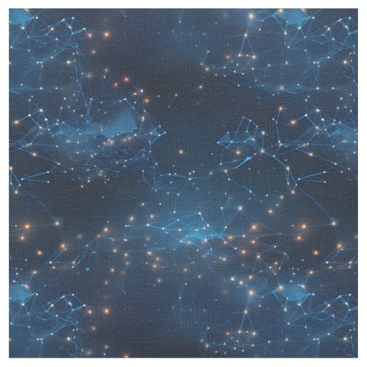 Blaue Galaxie Abstract Stoff (Nahaufnahme)