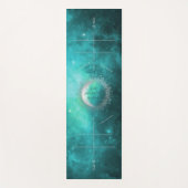 Blaue Galaxie, Alignment Lines Yoga Mat Yogamatte (Vorderseite)