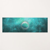 Blaue Galaxie, Alignment Lines Yoga Mat Yogamatte (Vorderseite (Horizontal))