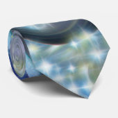 Blaue Galaxie Krawatte (Gerollt)