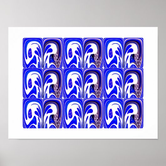 Blaue Galaxie Poster (Vorne)