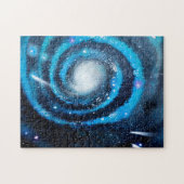 Blaue Galaxie Puzzle (Horizontal)