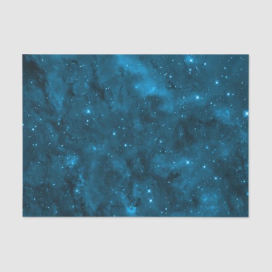 Blaue Galaxie Seidenpapier (Vorderseite)