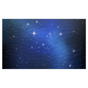 Blaue Galaxie Stoff