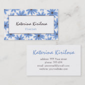 Blaue Gänse Visitenkarte (Vorne/Hinten)