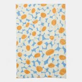 Blaue Gänseblümchen Geschirrtuch (Vertikal)